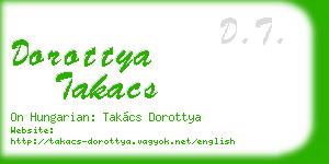 dorottya takacs business card